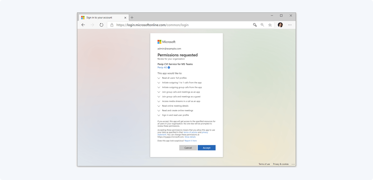 accept-requested-permissions-required-for-pexip-to-connect-to-your-teams-tenant-and-your-teams-meetings-pexip-connect-for-teams-rooms